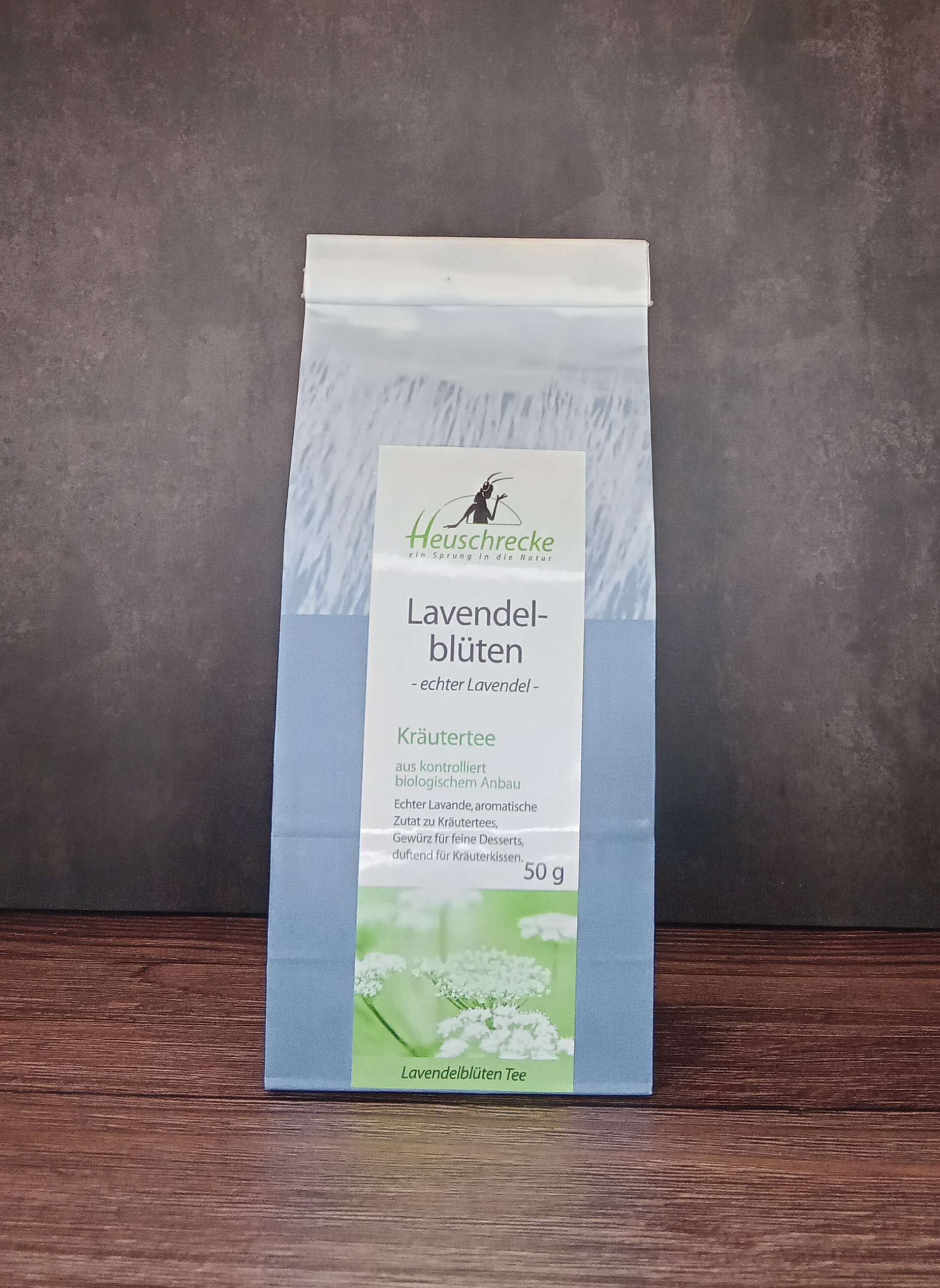 Heuschrecke: Kräutertee - Lavendelblüten Tee - Speisehanftee, 50g