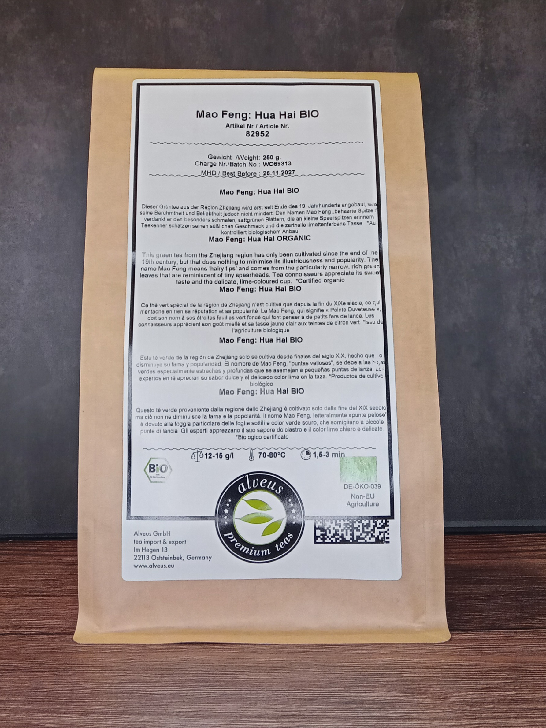 Alveus: GrünerTee Mao Feng: Hua Hai Bio