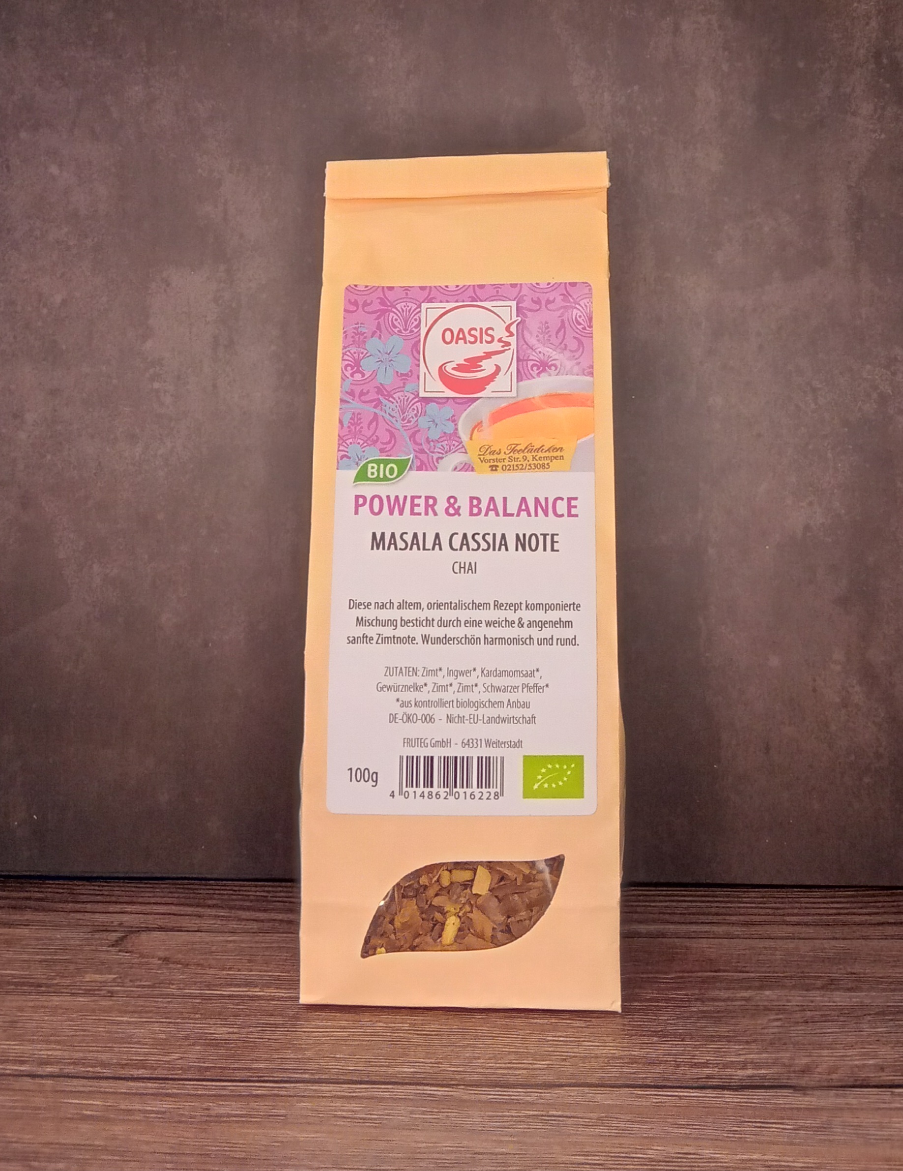 OASIS: Chai Masala Cassia Note - Aktionstee Oktober OASIS: Chai Masala Cassia Note - Aktionstee Oktober