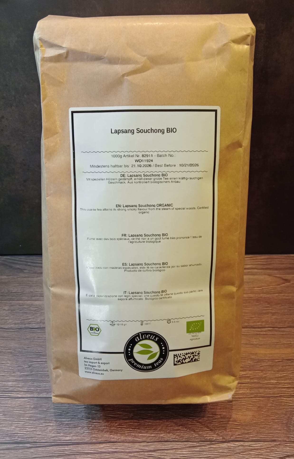 Alveus: Schwarztee - Lapsang Souchong Bio Alveus: Schwarztee - Lapsang Souchong Bio