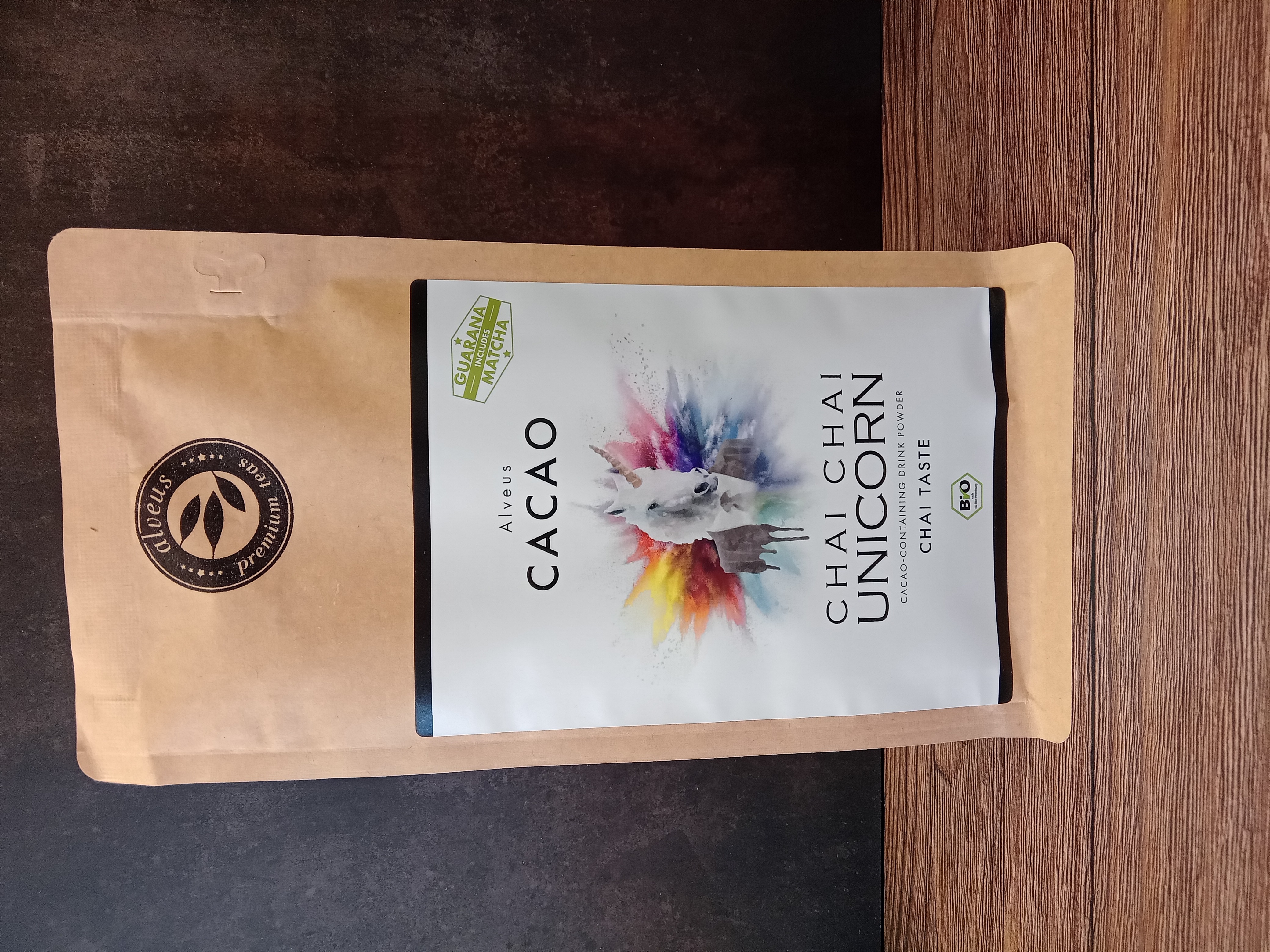 Alveus: Cacao mit Matcha & Guarana - Chai Chai Unicorn - 125g