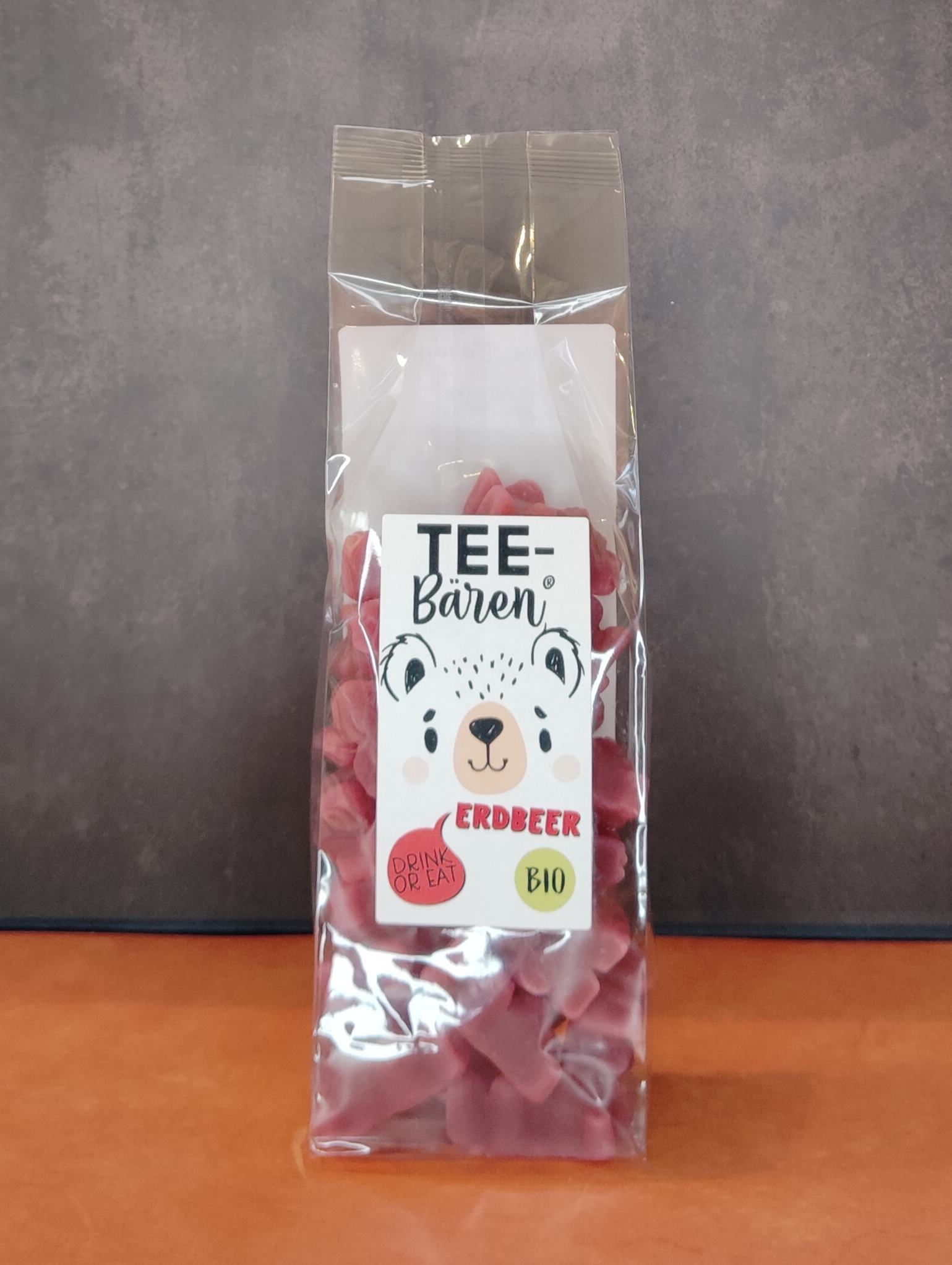 Bio Tee Bären - Erdbeere