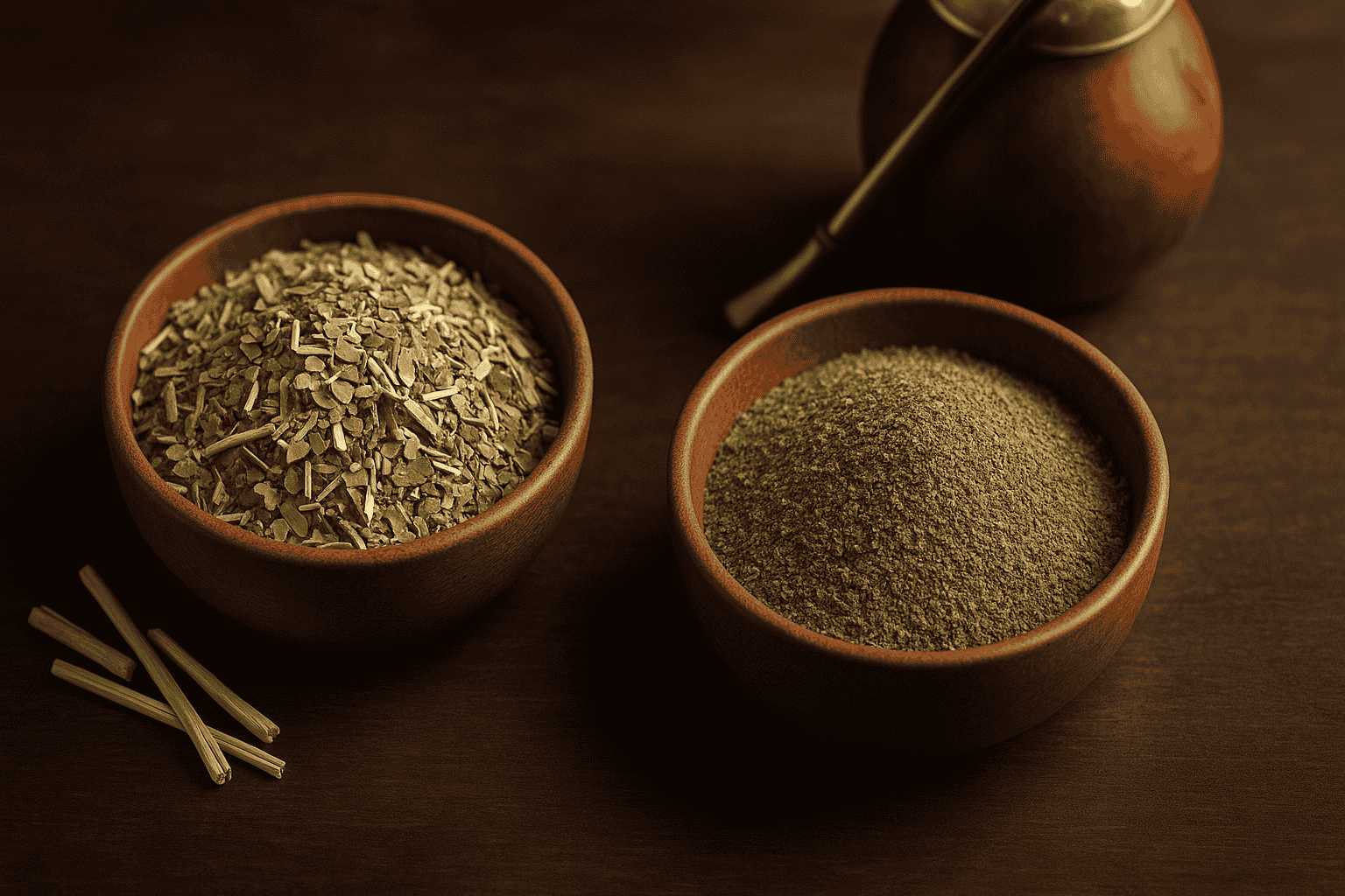 Mate Tee Schnitte con palo und sin palo