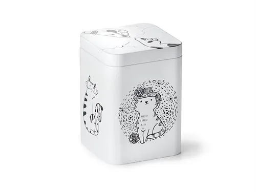 Teedose - Artist Cats - weiß/schwarz - 100g