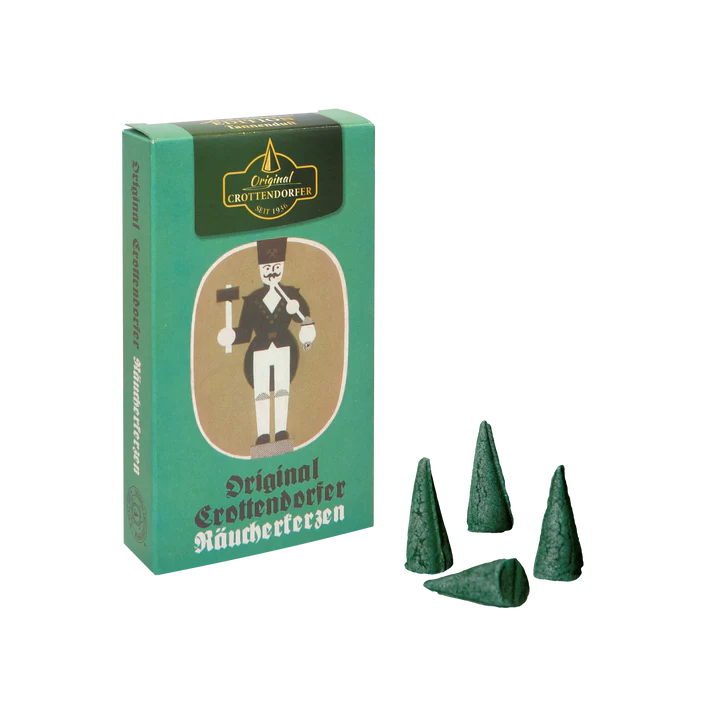 Original Crottendorfer Räucherkerzen - Tannenduft in der nostalgischen Jubiläums-Edition Original Crottendorfer Räucherkerzen - Tannenduft in der nostalgischen Jubiläums-Edition