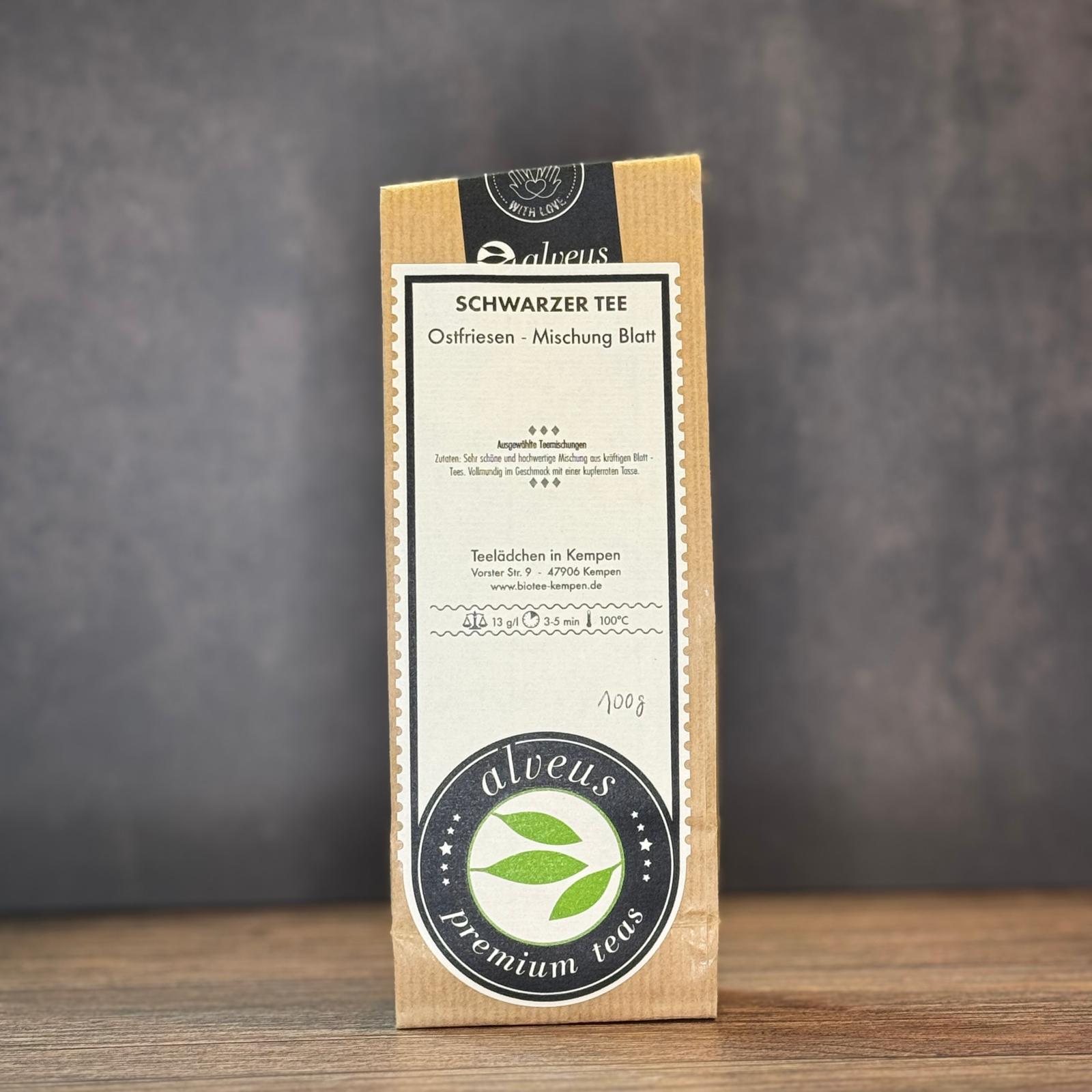 Alveus: Schwarztee - Ostfriesen - Mischung - 100g Alveus: Schwarztee - Ostfriesen - Mischung - 100g