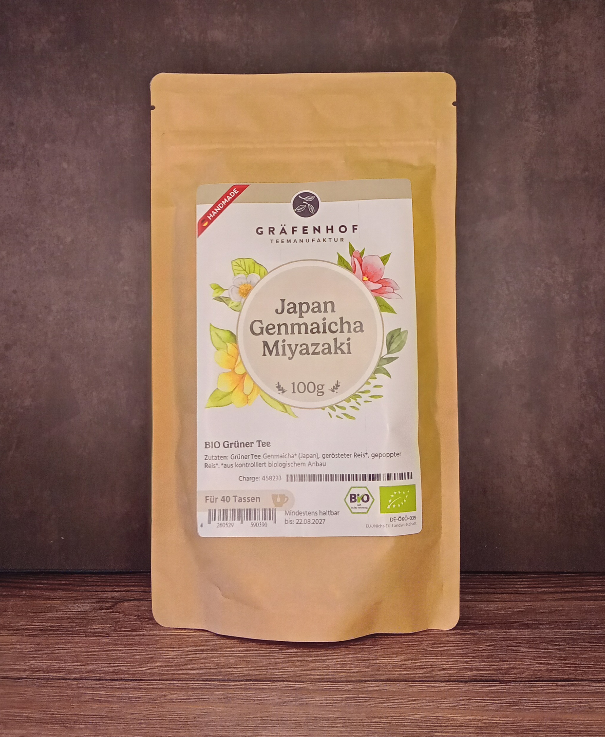 Gräfenhof: Grüntee - Japan Genmaicha Miyazaki Gräfenhof: Grüntee - Japan Genmaicha Miyazaki