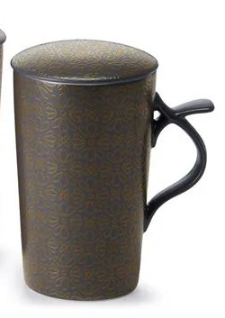 Kräuterteetasse "Talvi", 0,4l Teamug grau von ChaCult