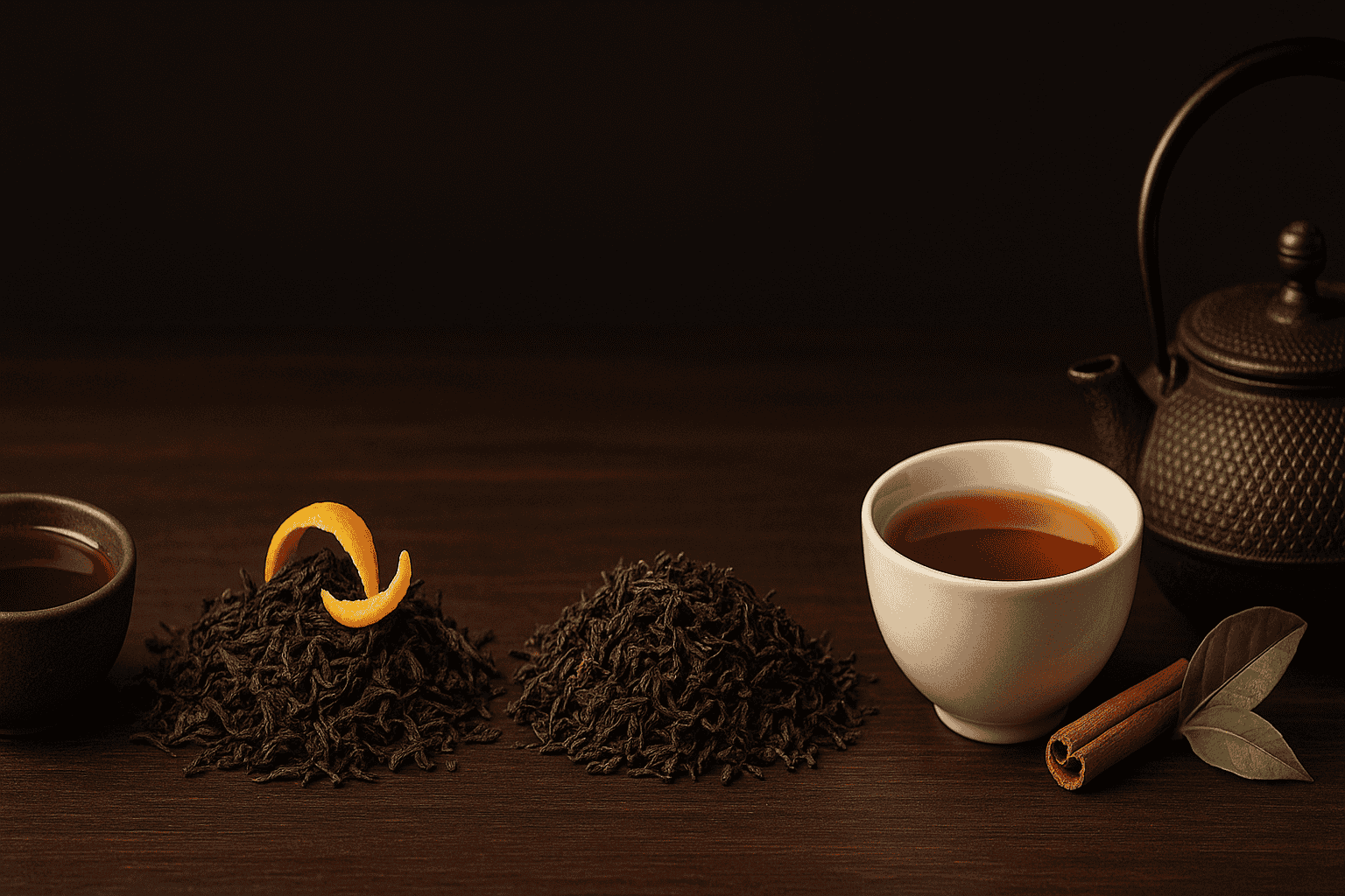 Headerbild Schwarzer Tee – Assam, Darjeeling, Ceylon & Earl Grey
