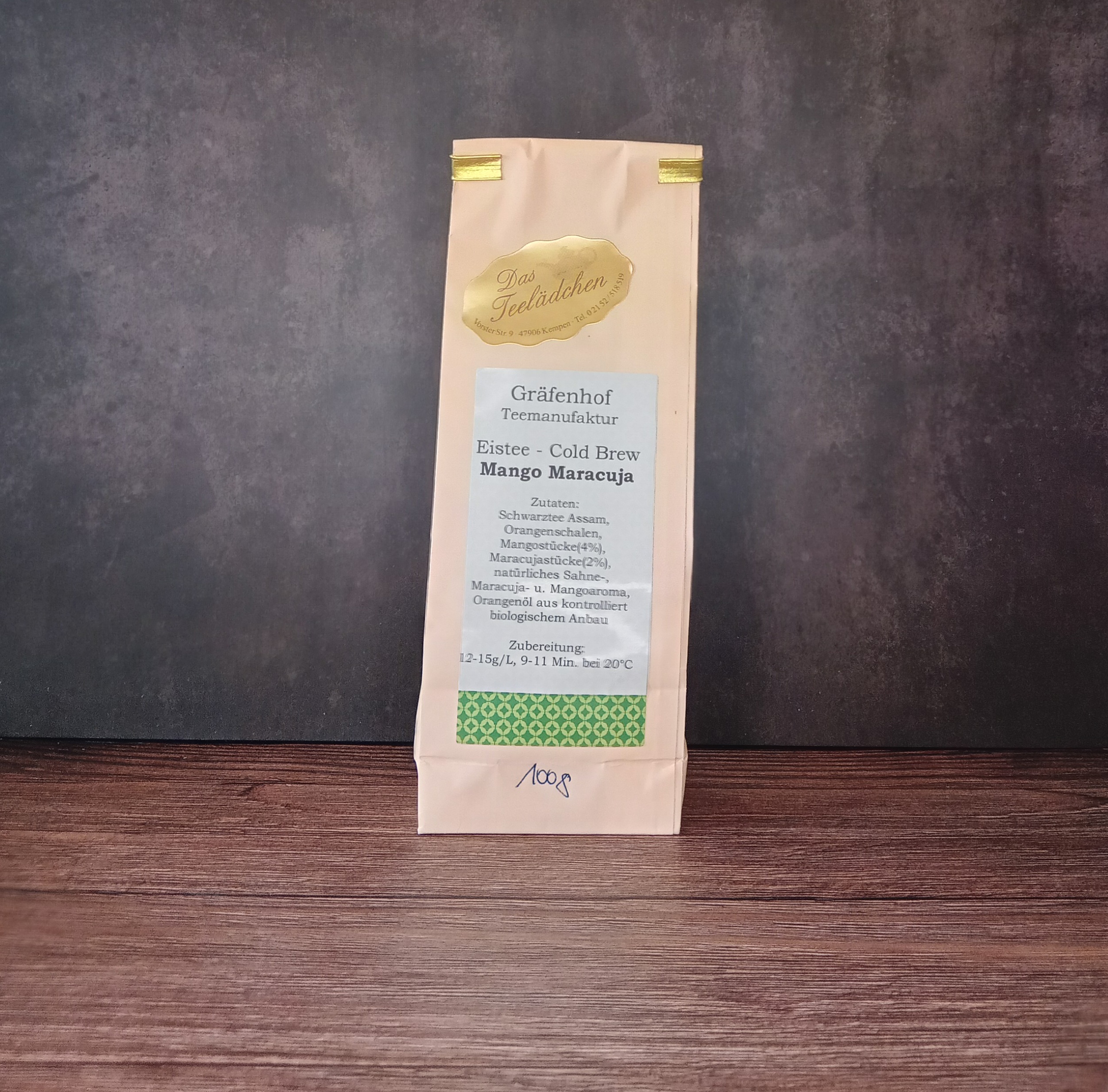 Gräfenhof: Eistee/Cold Brew - Mango/Maracuja Schwarztee Gräfenhof: Eistee/Cold Brew - Mango/Maracuja Schwarztee