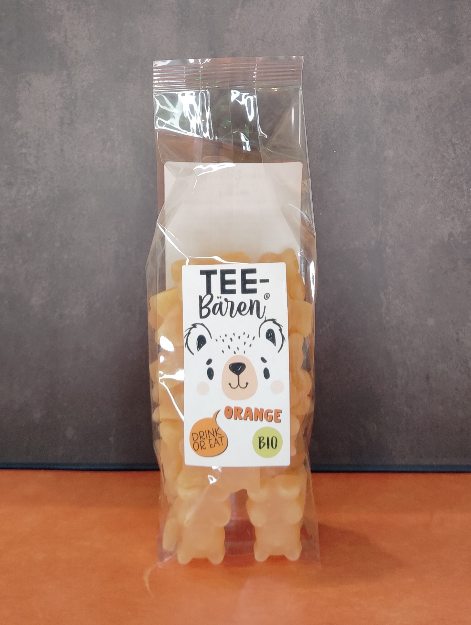 Bio Tee Bären - Orange