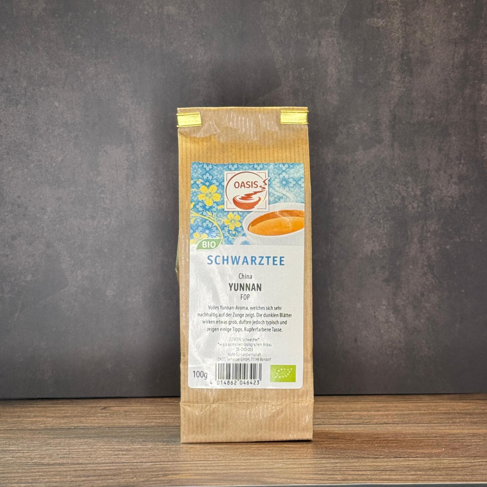 OASIS: Schwarztee - China Yunnan FOP - 100g OASIS: Schwarztee - China Yunnan FOP - 100g