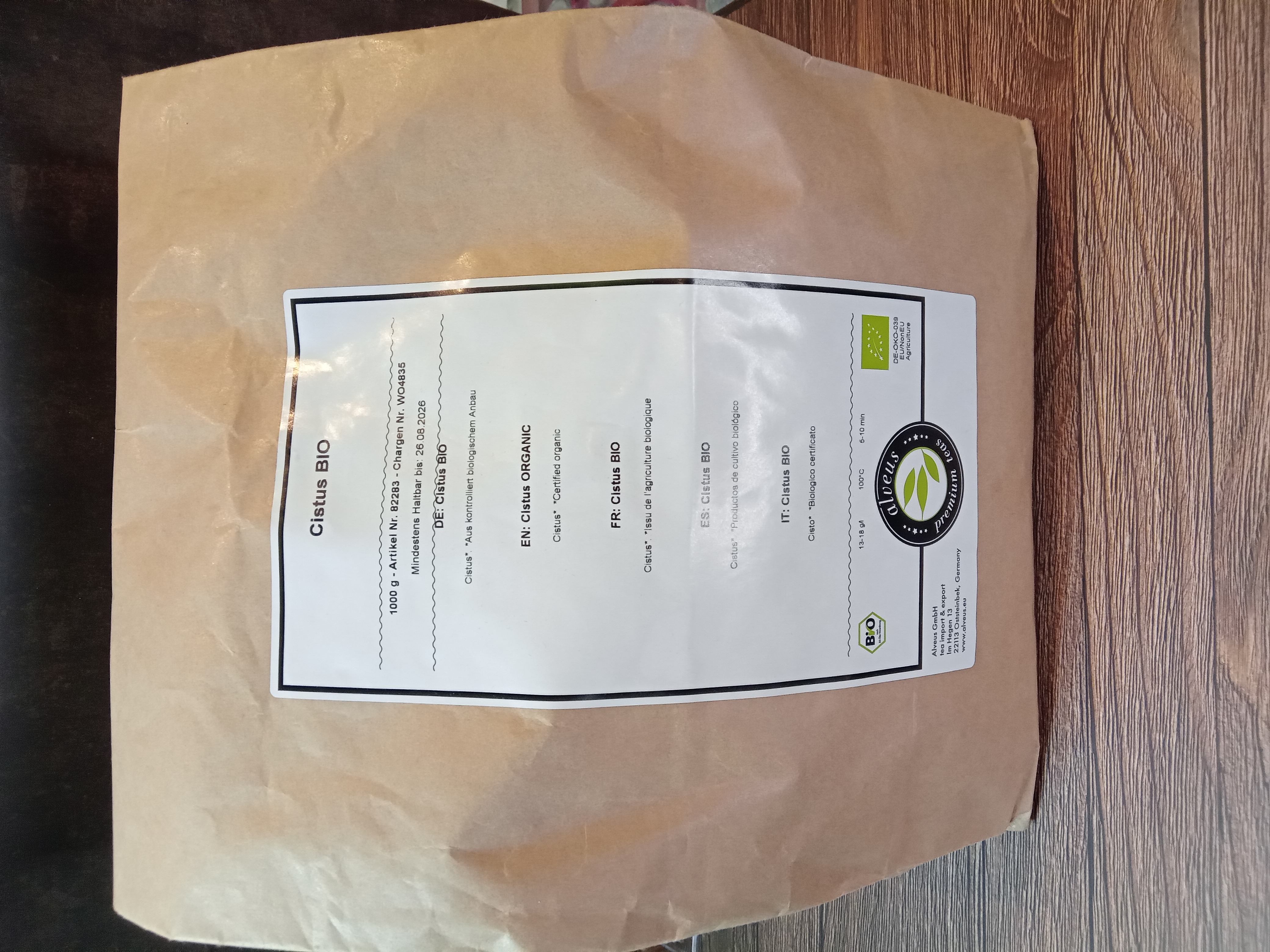 Alveus: Kräutertee - Cistus, Zistrosen Tee, 1Kg Alveus: Kräutertee - Cistus, Zistrosen Tee, 1Kg