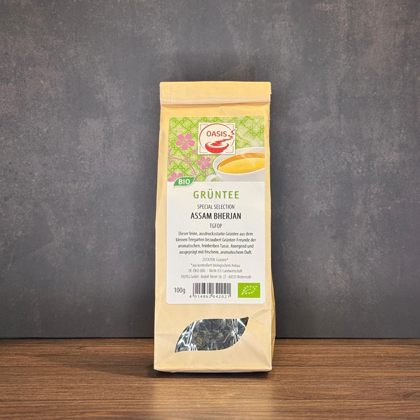 OASIS: Grüntee - Special Selection Assam Bherjan TGFOP OASIS: Grüntee - Special Selection Assam Bherjan TGFOP
